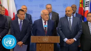 Jordan, Kuwait, Palestine & Slovenia, on shared commitments on UNRWA-Security Council Media Stakeout