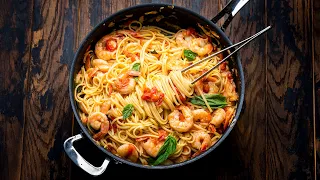 This Cherry Tomato Shrimp Pasta Is So Easy You'll Make It All Summer Long