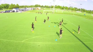 Group Soccer Passing - One Touch Soccer Passing Drill For Advanced Players Sequence 2