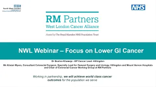 RM Partners NWL webinar on lower GI cancer 9 February 2022