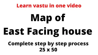 East facing house map 25x50 as per VastuShastra. Vastu shastra for home #Vastu