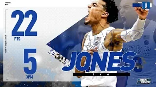 Duke's Tre Jones: 22 points in Sweet 16 victory over Virginia Tech