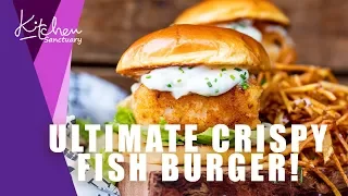 ULTIMATE Crispy Fish Burger with Shoestring Fries