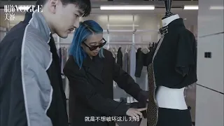 Behind the scene of a dress