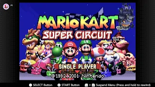 Mario Kart Super Circuit Night Title Screen (NitendoSwitch)