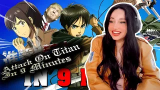 Film Instructor watches Attack on Titan in 9 minutes / @gigguk   Reaction