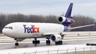 Fedex DC-10F (DC10) landing & departing Montreal-Mirabel (YMX/CYMX)