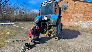 ❌Як він вже мене замучив🥲заміна сальника ВОМа на мтз 82❗️