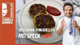 Schnelles Weißkohl-Speck-Frikadellen Rezept von Steffen Henssler | Günstige Rezepte