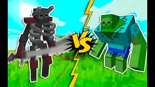 Mutant Wither Skeleton VS Mutant Zombie || [Minecraft Mob Battle]