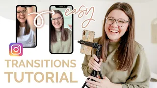 EASY TRANSITIONS TUTORIAL for Instagram Reels: Screen Tapping, Snapping, & Spinning