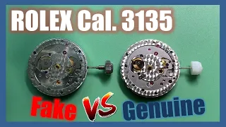 ROLEX 3135 movement Genuine vs Fake