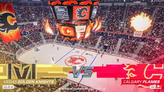 Vegas Golden Knights vs Calgary Flames 10/18/2022 NHL 23 Gameplay