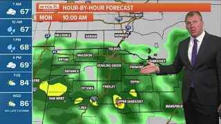 Cool, cloudy skies Monday with rain chances; highs warm up Tuesday | WTOL 11 Weather