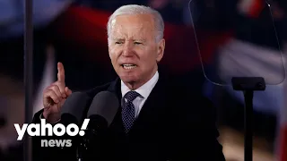 Biden takes aim at Putin in Poland speech