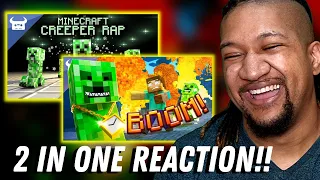 Double Reaction! | MINECRAFT CREEPER RAP + REMIX! | Dan Bull | ENDING A