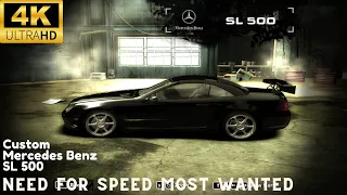 Custom Black Mercedes-Benz SL 500 Roars in Need for Speed: Most Wanted Race 2 Gameplay!