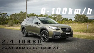 2023 Subaru Outback XT (2.4 turbo) 0-100km/h