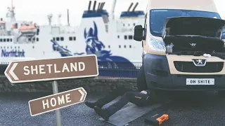 TRAVELING TO SHETLAND WITH NORTHLINK (not plain sailing) || Vanlife Scotland