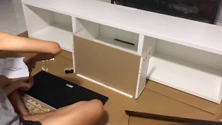 DIY Ikea BESTA TV Bench Timelapse