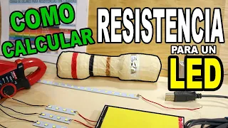 GUIA PARA CALCULAR LA RESISTENCIA DE UN LED