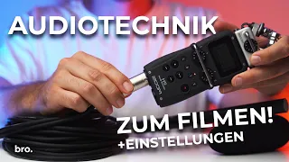 Audiotechnik zum Filmen richtig benutzen und einstellen | Der Broduction Videografie Kurs