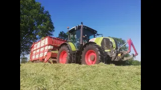 Harvesting First cut! - Claas Arion 530 / 420 // Dairy farm Lusseveld (2021) Gopro hero 7