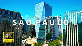 São Paulo Downtown, Brazil 🇧🇷 in 4K 60FPS ULTRA HD Video by Drone