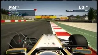 F1 2012 League Race Spain Highlights - Sam EJ Cam