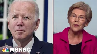 Sen. Warren: 'Biden's doing a great job, just look at what he's delivered.'