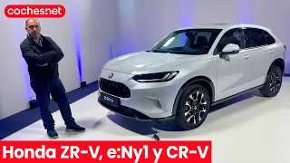 Ofensiva SUV Honda: ZR-V, e:Ny1 y CR-V 2023 | primer vistazo / Review en español | coches.net