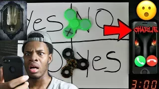 SPINNING 2 FIDGET SPINNERS AT 3AM *CHARLIE CHARLIE CHALLENGE* DO NOT SPIN A FIDGET SPINNER AT 3AM