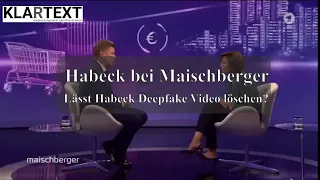 Deepfake-Habeck rastet bei Maischberger aus ;-)