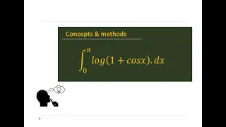 Evaluate: `int_0^pi log(1+cosx)dx | INTEGRAL OF log (1+cos x)  || integrate log(1+cosx) from 0 to pi