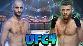 Гига Чикадзе vs Кэлвин Каттар полный бой UFC4