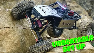 Axial Capra 1.9 UNBEATABLE SET UP with the Vader Products high clearance skid plate