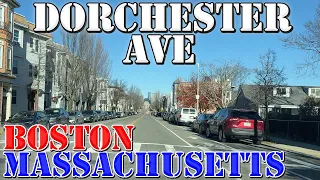 Dorchester Avenue - Boston - Massachusetts - 4K Street Drive