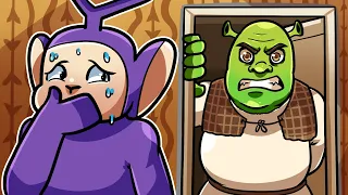 SHREK.EXE COMING FOR ME! | Tinky Winky Plays: 5 NIGHTS AT SHREKS HOTEL 2