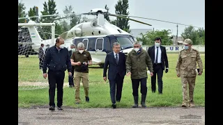 Президент Шавкат Мирзиёев Сардобага вертолётда етиб борди. (Тўлиқ видео кечки дастуримизда)