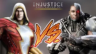 Injustice Gods Among Us - Shazam Vs. Cyborg (Hard) Walkthrough | RozZ99