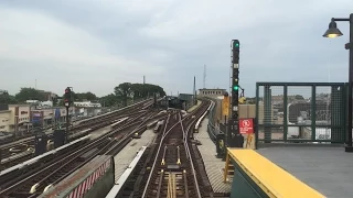 NYC Subway HD: Budd R32 A Train Railfan Window RFW Ride (Dyckman St - Lefferts BLVD) 6/24/15