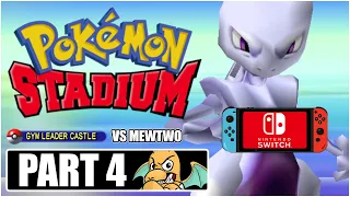 Pokemon Stadium Walkthrough Part 4 - VS Mewtwo Gym Leader Castle Round 1 Full Game Playthrough