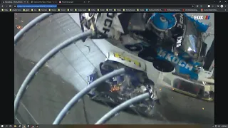Ryan Newman slow motion crash at Daytona.