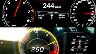 Audi RS6 Performance vs  Mercedes E63 S AMG  - Acceleration  0-300 km/h