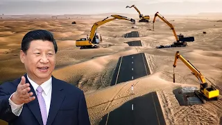Crazy Chinese Mega-Project to Construct a 545 km Highway in the Desert
