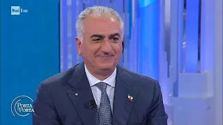 Intervista al principe ereditario dell'Iran Reza Ciro Pahlavi - Porta a porta 26/04/2023