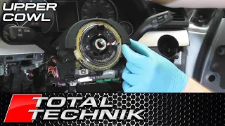 How to Remove Steering Wheel Upper Cowl - Audi A4 S4 - B6 B7 - 2001-2008 - TOTAL TECHNIK