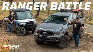 2022 Ford Ranger vs. Polaris Ranger Off-Road Test Hill Battle!