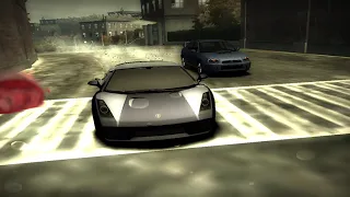 Need For Speed Most Wanted Blacklist 6 Boss Race(Porsche Cayman S vs Lamborghini Gallardo)