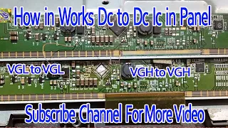 How Works LED Panel Repairing Bypass DC to DC Ic Method With Another T-Con
